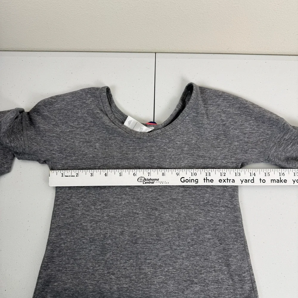 Ivivva by Lululemon Girls Size 7 Long Sleeve Top Gray‎ Thumbholes Activewear